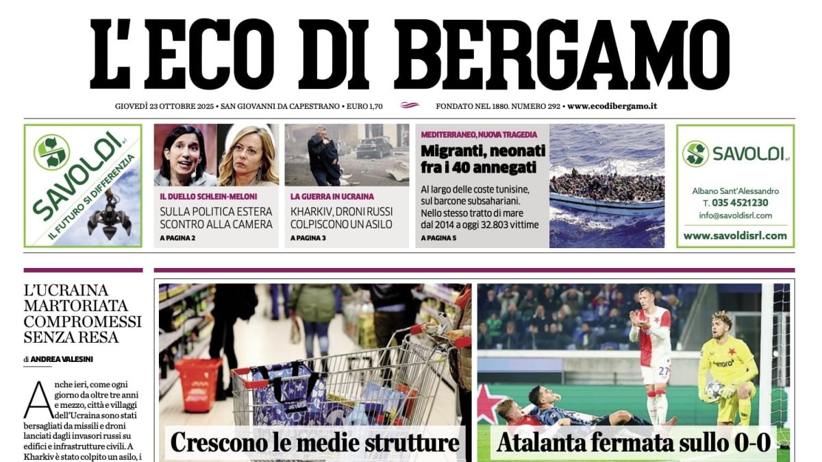 PRIMA PAGINA - L’Eco di Bergamo: "Atalanta fermata sullo 0-0"