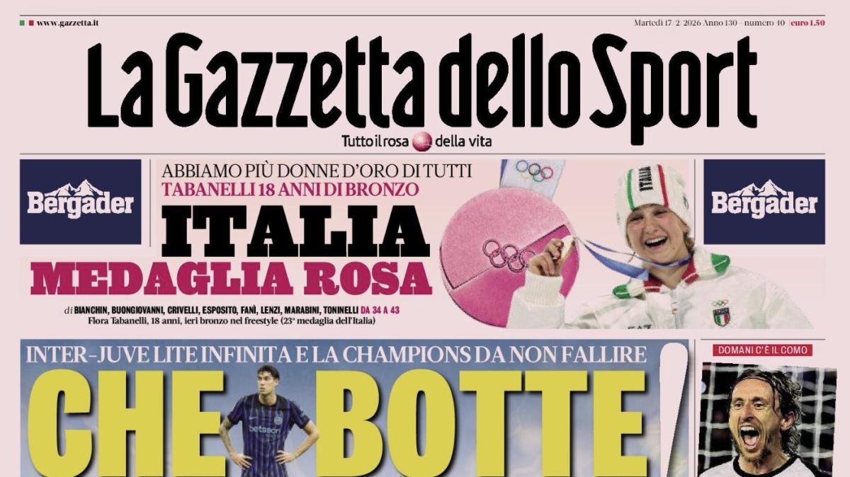 PRIMA PAGINA - La Gazzetta dello Sport: "Il muro giallo fa l'esame da big all'Atalanta"