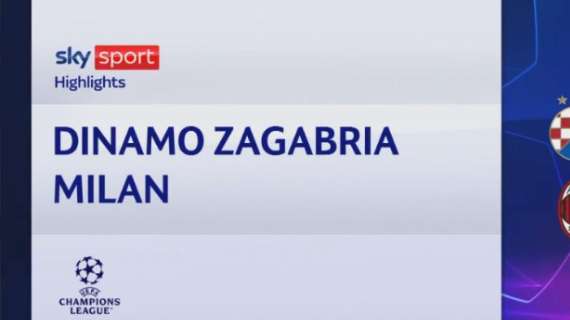 VIDEO - Dinamo Zagabria-Milan 0-4, rossoneri secondi nel girone di Champions: gol e highlights