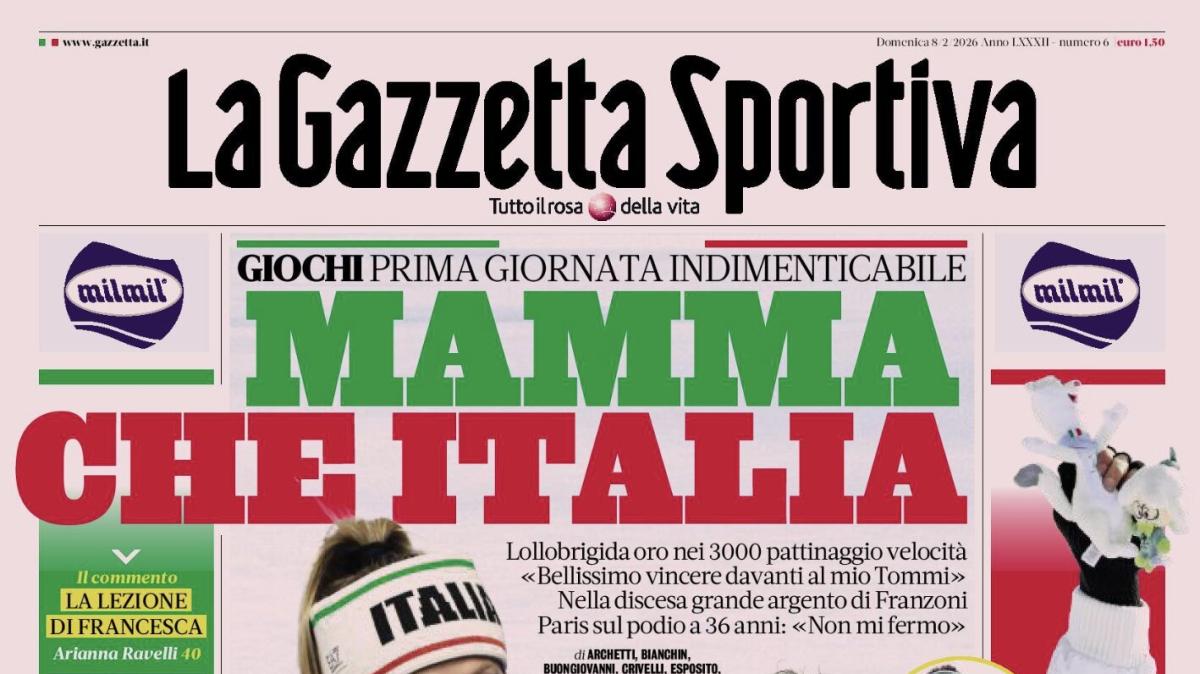 PRIMA PAGINA - La Gazzetta Sportiva: "Mamma che Italia"