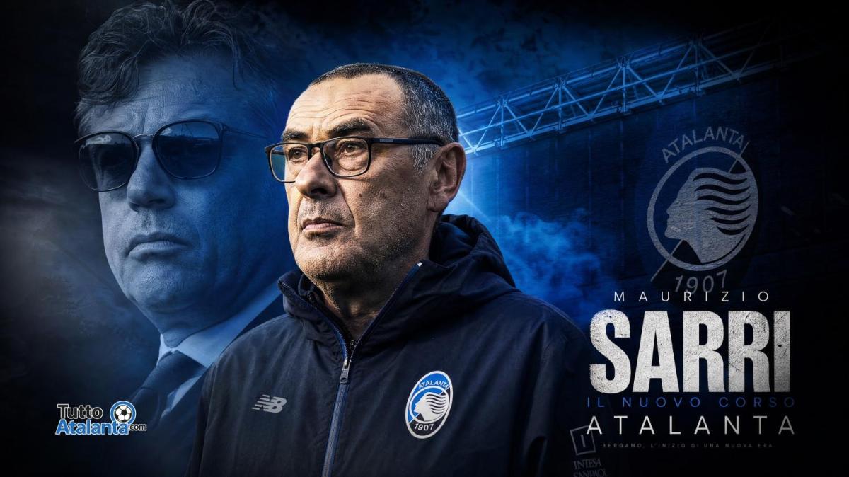 Uragano Sarri sull'Atalanta: l'asse con Giuntoli per la rivoluzione totale che cancella la difesa a tre