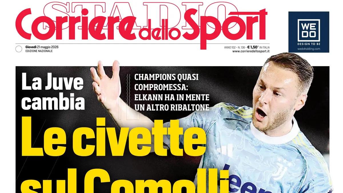 PRIMA PAGINA – Corriere dello Sport: "Le civette sul Comolli"