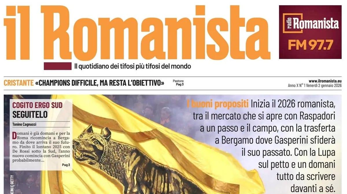 PRIMA PAGINA - Il Romanista: "Anno, Ragione"