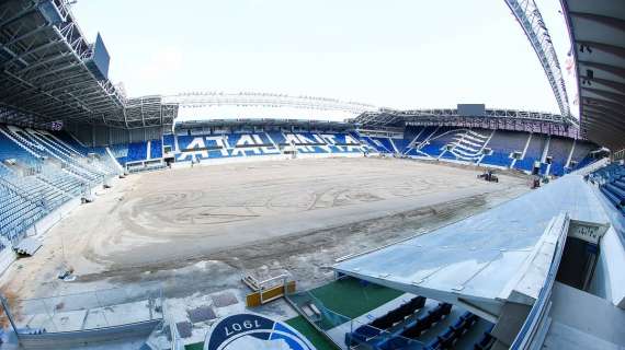 FOTO - Gewiss Stadium, procedono spediti i lavori: completata la posa degli impianti 