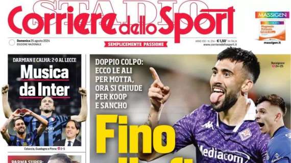 Il Corriere dello Sport in prima pagina sul mercato della Juve: "Fino alla fine"