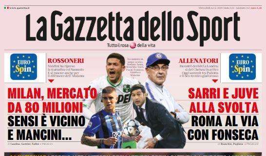 La Gazzetta dello Sport: "Il Milan si muove per Mancini dell'Atalanta" 