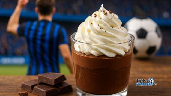 Atalanta e panna montata al  cioccolato: un connubio perfetto tra passione e dolcezza