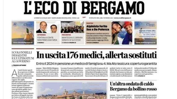L'Eco di Bergamo: "Atalanta, sei gol al Renate"