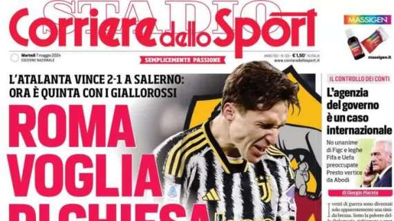 Il Corriere dello Sport apre con il mercato giallorosso: "Roma, voglia di Chiesa"