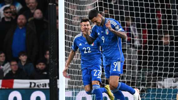 FOTO - Le immagini da Wembley tra Inghilterra-Italia, il primo gol azzurro di Scamacca 