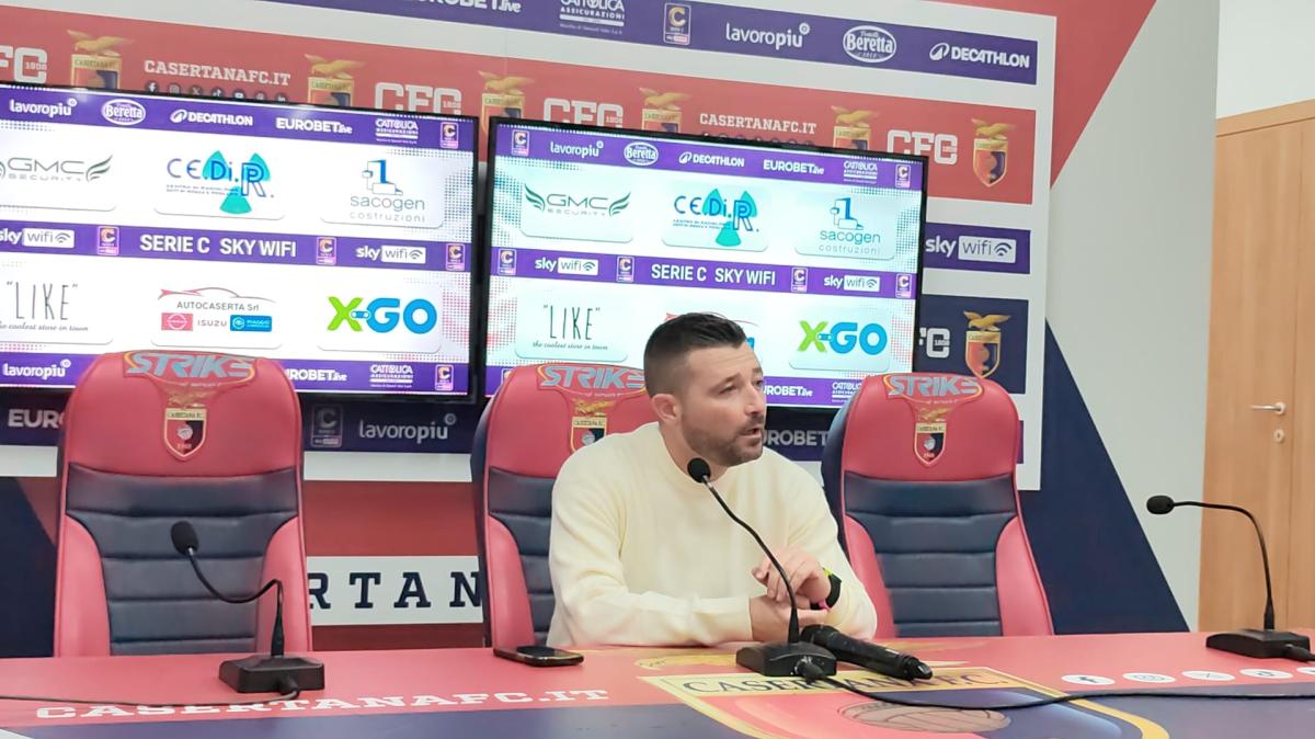 Casertana, Coppitelli: "Affrontare l'AtalantaU23 è davvero complicato. Hanno cambiato diversi elementi, ma il livello tecnico è rimasto elevato"