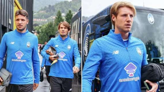 FOTO - Dea arrivata allo stadio di Clusone, via alla prima amichevole stagionale