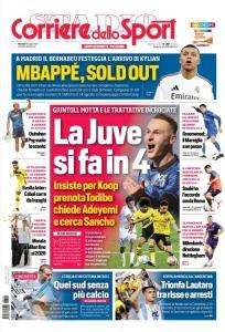 Il Corriere dello Sport apre sul mercato estivo bianconero: "La Juve si fa in 4"