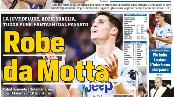 PRIMA PAGINA - Tuttosport: "Robe da Motta"