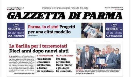 Gazzetta di Parma: "C'è Atalanta-Fiorentina, città blindata"