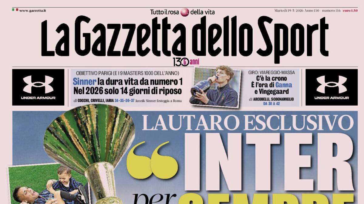 PRIMA PAGINA – La Gazzetta dello Sport: "Inter per sempre"