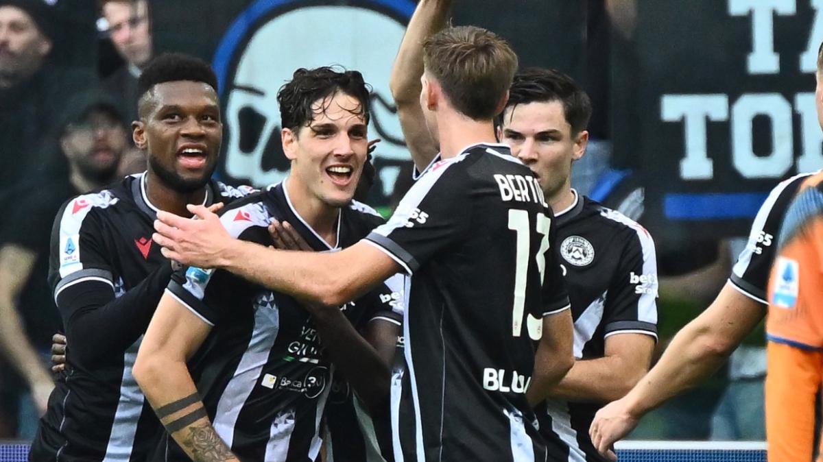 Udinese-Atalanta 1-0, il gol di Zaniolo