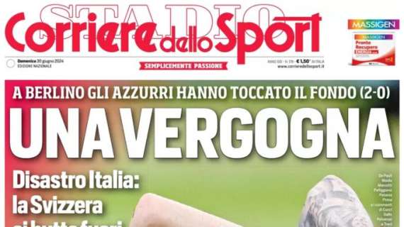 L'apertura del Corriere dello Sport: "Una vergogna