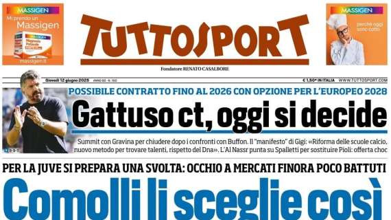 PRIMA PAGINA - Tuttosport: "Comolli li sceglie così"