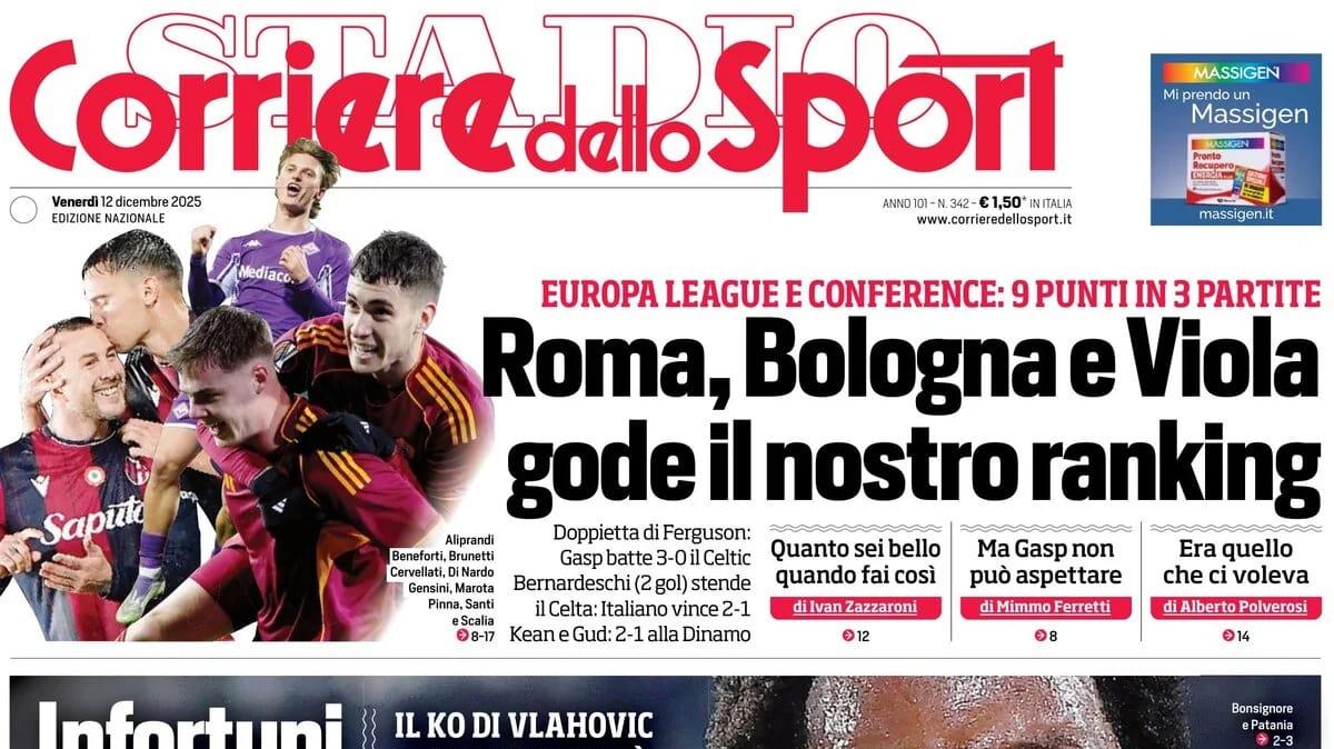 PRIMA PAGINA - Corriere dello Sport: "Spalletti prigioniero"