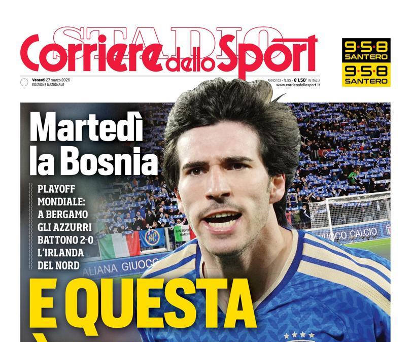 PRIMA PAGINA - Corriere dello Sport: "E questa è andata"