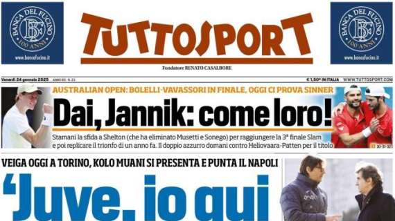 L'apertura di Tuttosport stamattina su Kolo Muani: "Juve, io qui per fare il 9"