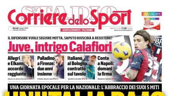 Corriere dello Sport in apertura: "Un'Italia da 10"