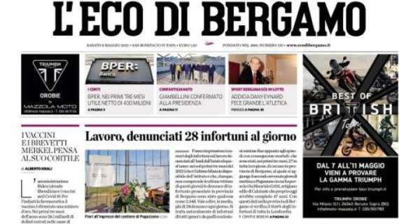 L'Eco di Bergamo: "Bergamo, sul volo di lunedì in 5 con la variante indiana"