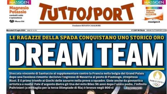 Tuttosport in prima pagina: "Adeyemi-Juve, via all'assalto. No alla Roma per Bellanova"