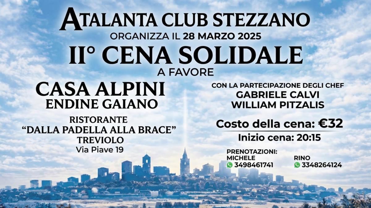 Cuore nerazzurro e solidarietà: sold out Dalla Padella alla Brace Treviolo per la cena dell'Atalanta Club Stezzano