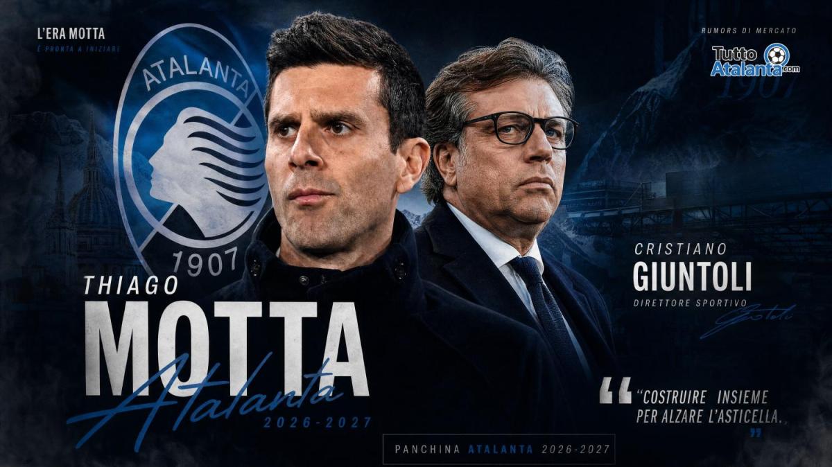 Rivoluzione Atalanta: idea Thiago Motta per la panchina, Giuntoli nuovo ds