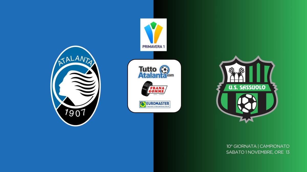 DIRETTA PRIMAVERA 1 / ATALANTA-SASSUOLOFrana Gomme Madone, calcio d'inizio ore 13