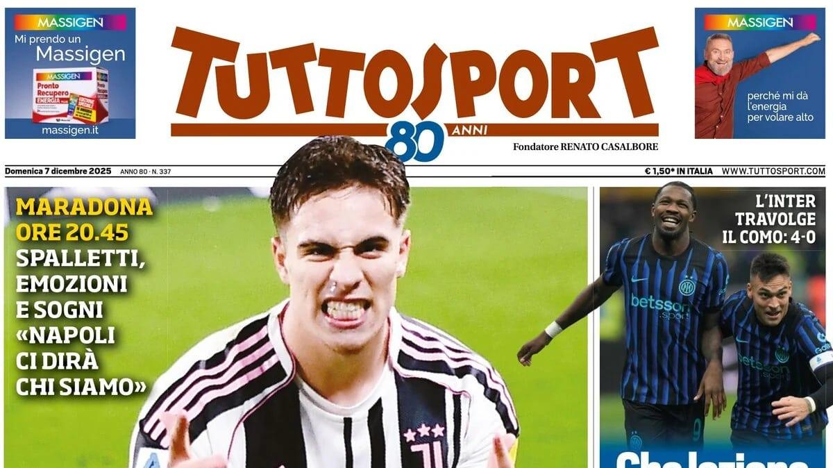 PRIMA PAGINA - Tuttosport: "Juve scudetto: Dentro o fuori"