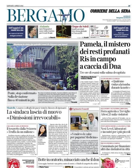 PRIMA PAGINA - Corriere di Bergamo: "Jack Raspadori, asso nella manica per il rush finale"