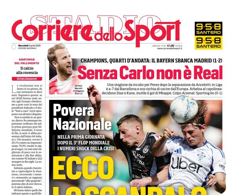 PRIMA PAGINA - Corriere dello Sport: "Ecco lo scandalo"