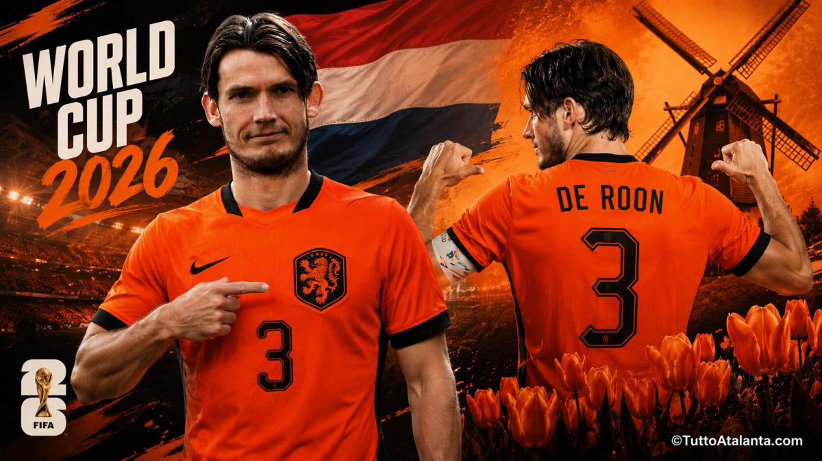 De Roon e l'ironia da capitano: "Numero 3 come Verstappen, voglio essere campione del mondo"