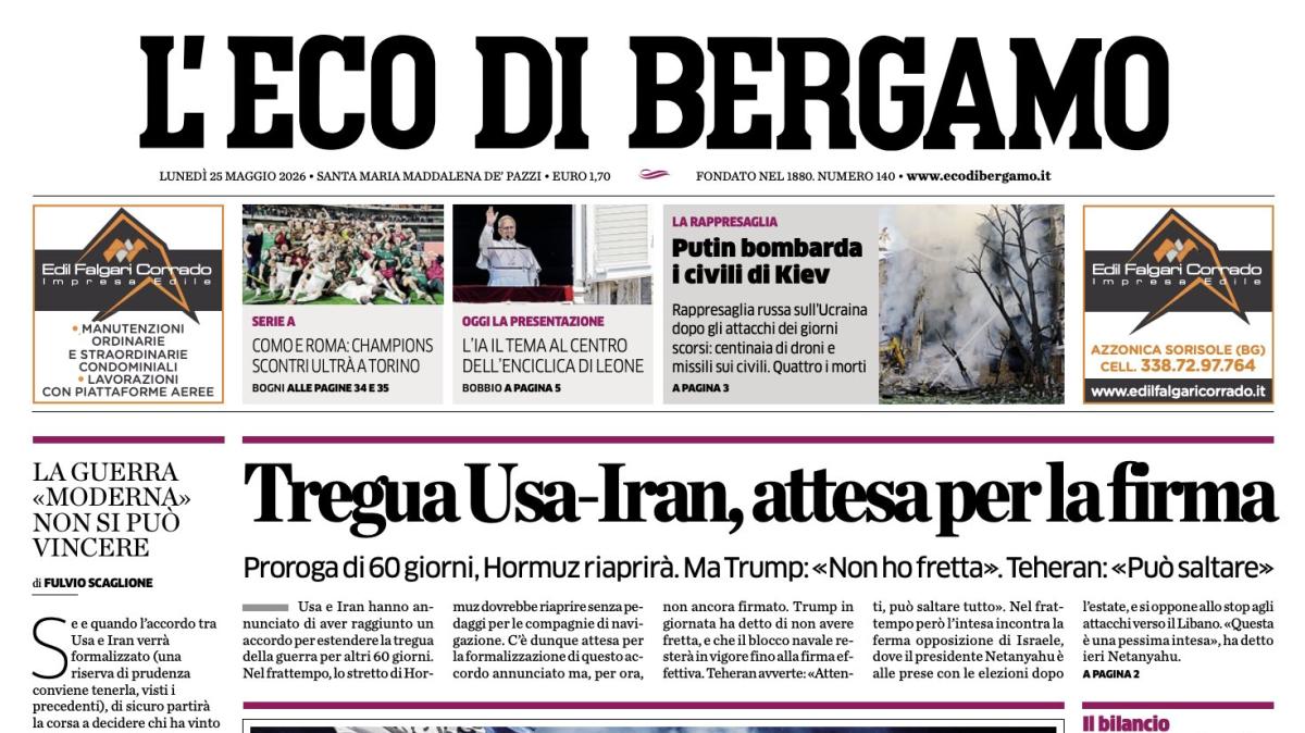 PRIMA PAGINA – L'Eco di Bergamo: "Conference, l'Atalanta sarà testa di serie n. 1"