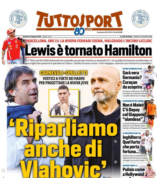 PRIMA PAGINA - Tuttosport: ‘Riparliamo anche di Vlahovic’