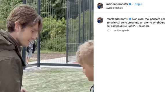 De Roon eterno, inaugurato un campo a suo nome: ecco dove tutto ebbe inizio...