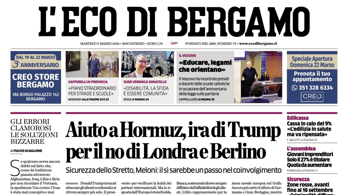 PRIMA PAGINA - L'Eco di Bergamo: "De Roon da record. È a -1 da Bellini re delle presenze"