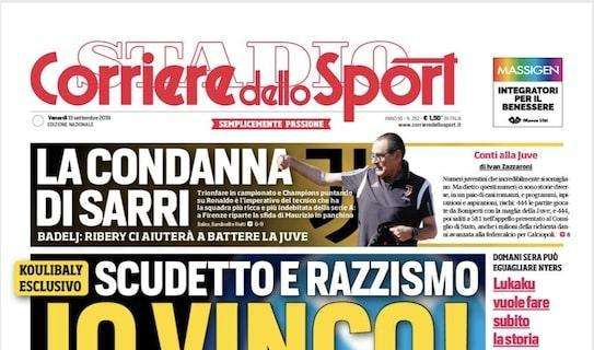  Prime pagine - "Conte cala gli assi"; "Calcio e razzismo, io vinco!"