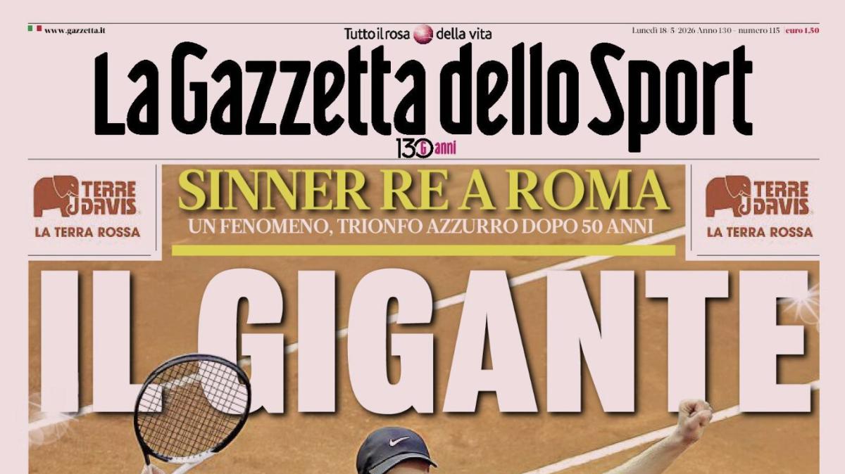 PRIMA PAGINA – La Gazzetta dello Sport: "Il Gigante"