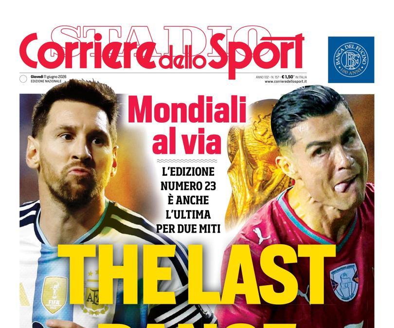 PRIMA PAGINA - Corriere dello Sport: "The last dance"