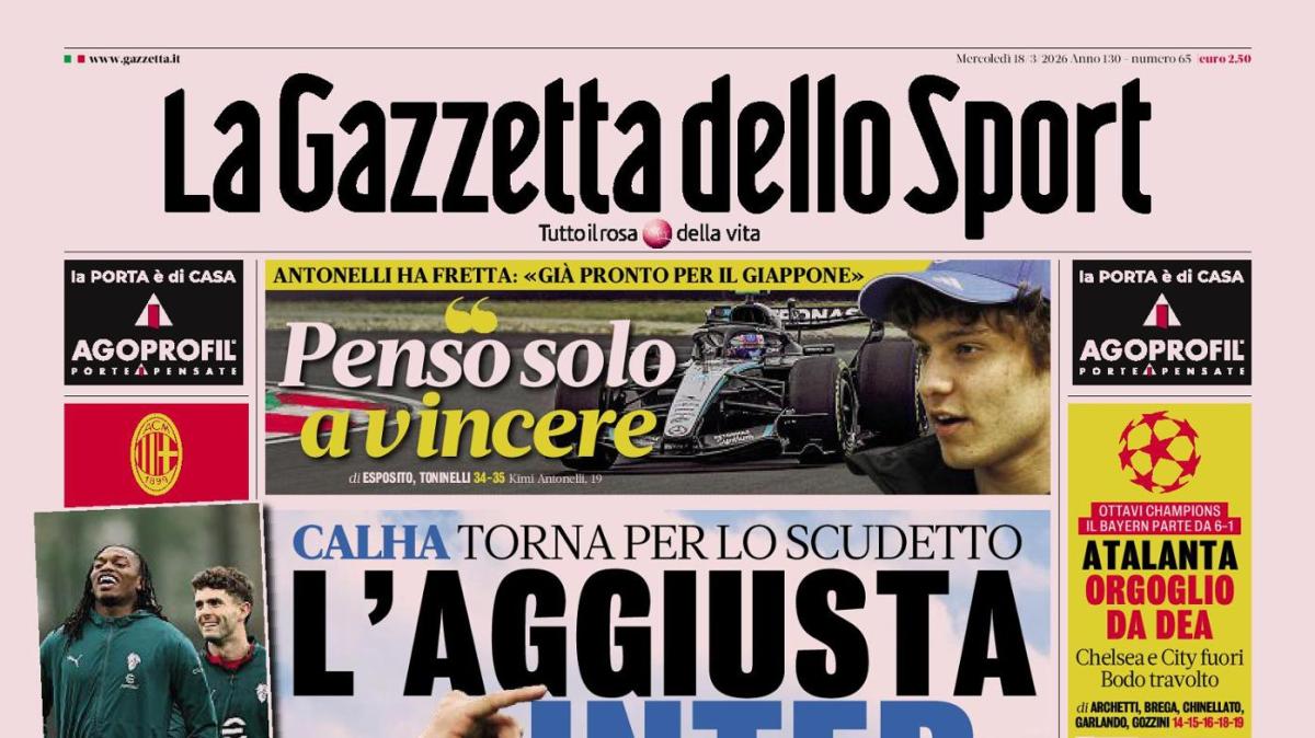 PRIMA PAGINA - Gazzetta dello Sport: "Atalanta orgoglio da Dea"