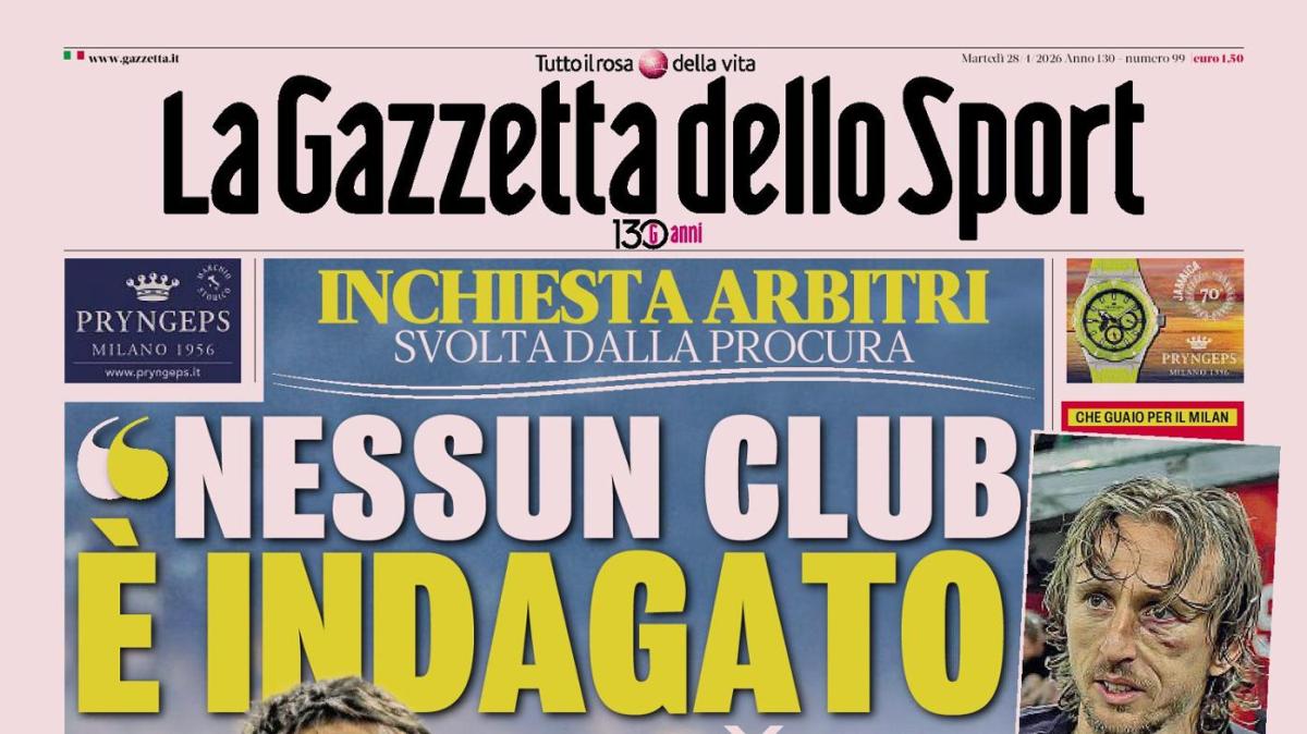 PRIMA PAGINA - Gazzetta dello Sport: "Nessun club è indagato"