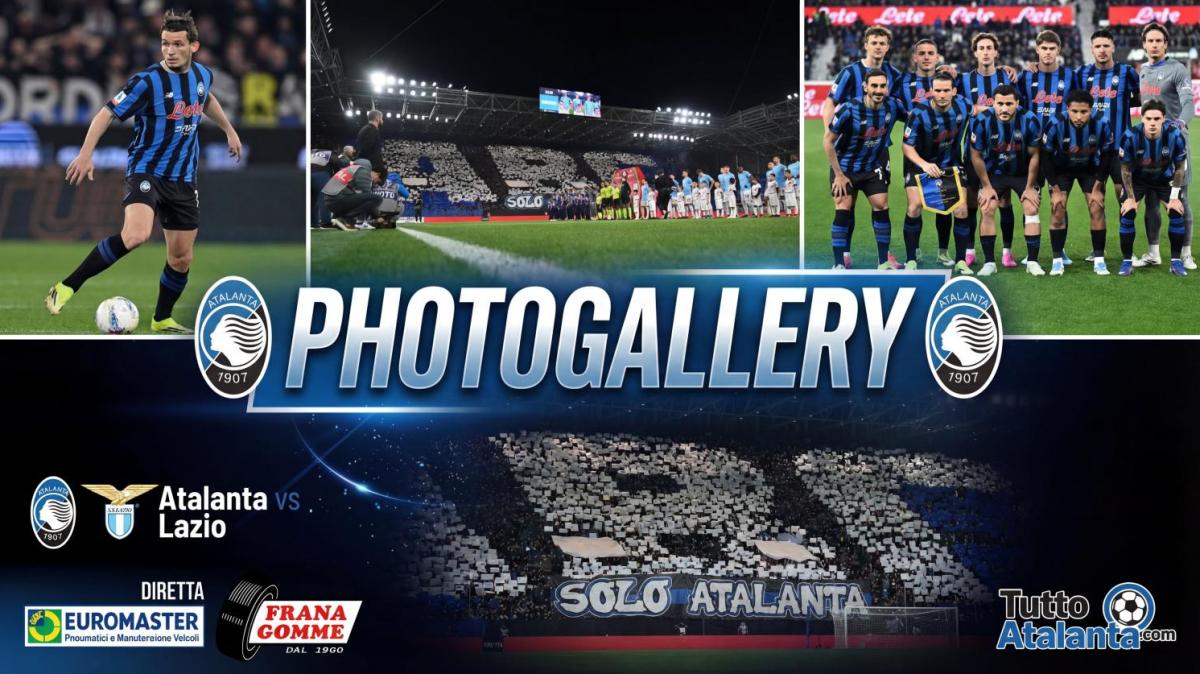 Photogallery Frana Gomme Madone, gli scatti più belli della sfida Atalanta-Lazio