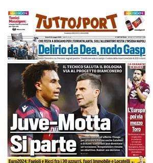 La prima pagina di Tuttosport: "Juve-Motta, si parte. Via al progetto bianconero"