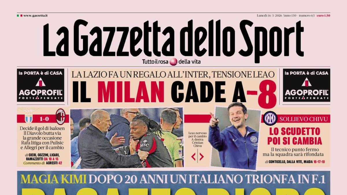 PRIMA PAGINA - Gazzetta dello Sport: "Ragazzo d'oro"