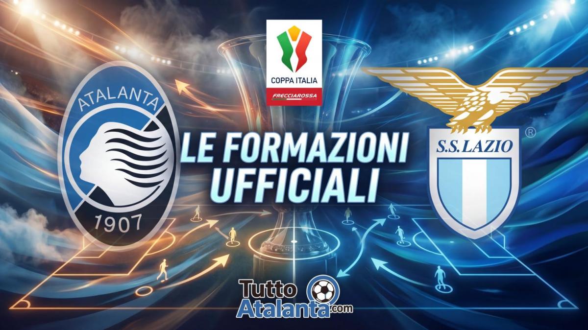 Coppa Italia, Semifinali / Atalanta-Lazio, le formazioni ufficiali: Krstovic dal 1'