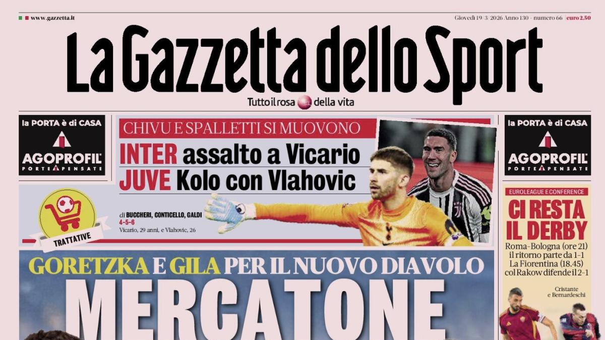 PRIMA PAGINA - La Gazzetta dello Sport: "Bayern senza pietà, l'Atalanta ne prende altri 4"